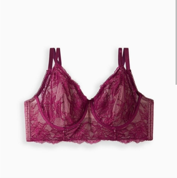 Torrid Dot Lace Bra size 3 - Picture 3 of 6